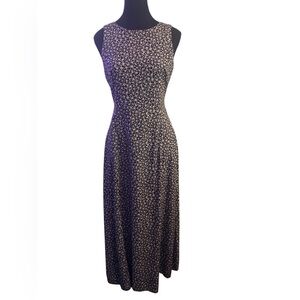 Dressbarn Blue and White Halter Sheath Midi Dress EUC 8